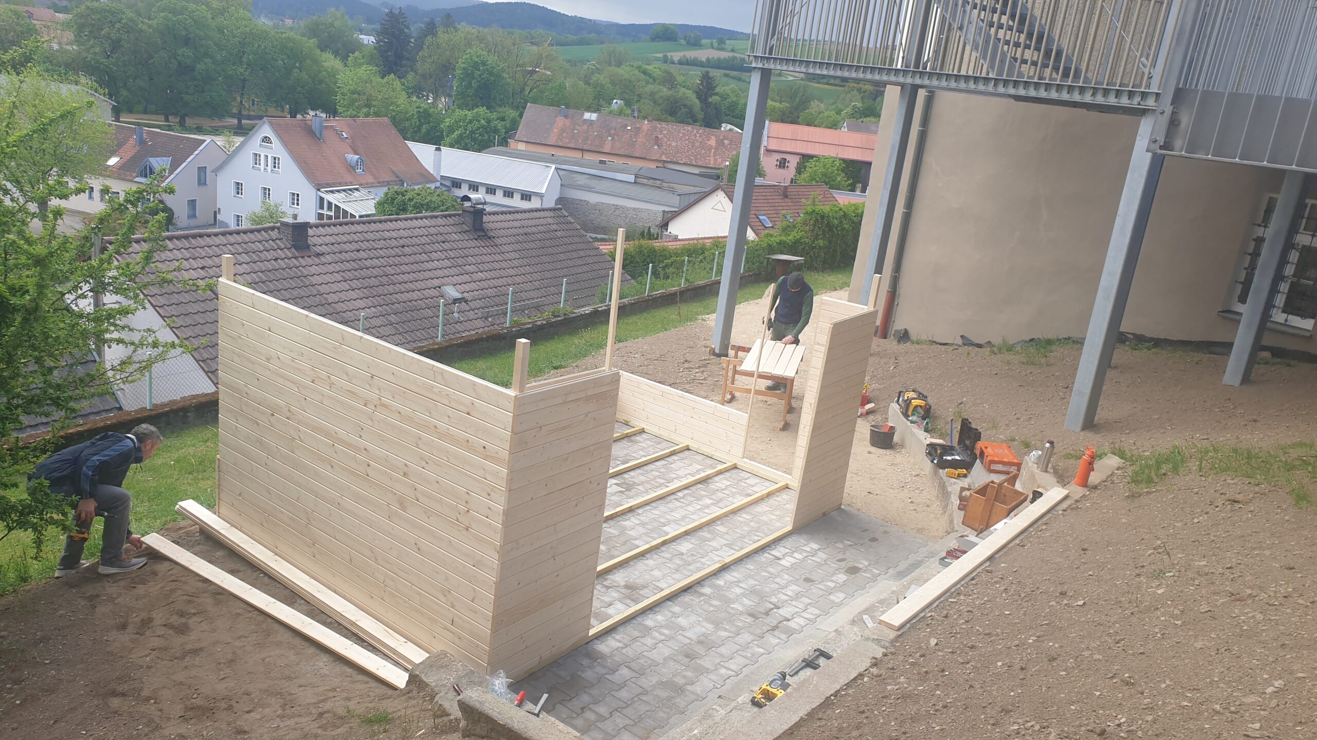 Holzw&auml;nde errichten